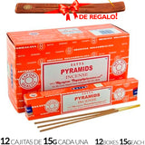 Encens Satya Original 180g Fabriqué en Inde Myrrhe Palo Santo Namaste Méditation Karma Aaruda Sauge Blanche Bois de Santal Sandalo Champa Arbre de Vie Nirvana Mirra Copal Scellé en usine Désodorisant thérapeutique relaxant