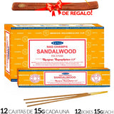 Encens Satya Original 180g Fabriqué en Inde Myrrhe Palo Santo Namaste Méditation Karma Aaruda Sauge Blanche Bois de Santal Sandalo Champa Arbre de Vie Nirvana Mirra Copal Scellé en usine Désodorisant thérapeutique relaxant