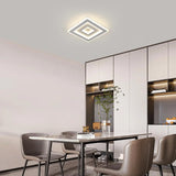 Plafonnier carré moderne à LED blanche, plafonnier LED en acrylique 42W pour chambre à coucher, salon, couloir, salle de bain, cuisine