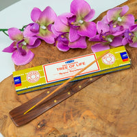 Encens Satya Original 180g Fabriqué en Inde Myrrhe Palo Santo Namaste Méditation Karma Aaruda Sauge Blanche Bois de Santal Sandalo Champa Arbre de Vie Nirvana Mirra Copal Scellé en usine Désodorisant thérapeutique relaxant
