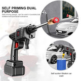 50Bar 200W Wireless High Pressure Car Wash Washer Gun 30000mAh Battery Foam Generator Water Gun Cleaner Car Washing Machine