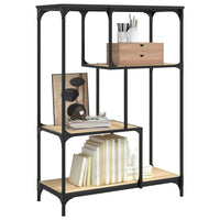 Bibliothèque Bois et Acier 81x36x115 cm