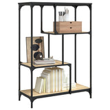 Bibliothèque Bois et Acier 81x36x115 cm