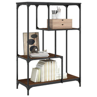 Bibliothèque Bois et Acier 81x36x115 cm