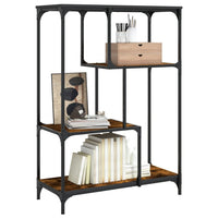 Bibliothèque Bois et Acier 81x36x115 cm