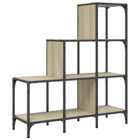 Bibliothèque en Bois et en Métal - 92x30x102 cm