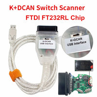 Meilleure vente pour BMW IN-PA Ediabas K + DCAN commutateur câble de Diagnostic OBDII pour BMW E46 K + CAN K CAN IN-PA FT232RL puce Interface USB