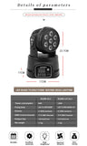 SHEHDS-Lumière LED à Tête Mobile pour ixMusicale Chang DJ, Discothèque, brev, 7x12W, RGBW/7x18W, 6 en 1