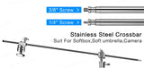 SH-Support d'éclairage RapDuty C en acier inoxydable, support de photographie, bras de maintien, 260cm, 107cm, recommandé Max, liquimanquer, un cadeau