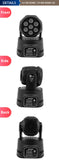 SHEHDS-Lumière LED à Tête Mobile pour ixMusicale Chang DJ, Discothèque, brev, 7x12W, RGBW/7x18W, 6 en 1