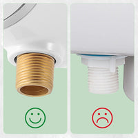 SAMODRA Bidet de toilette Ultra-mince, fixation de siège de toilette avec entrée en laiton, pression d'eau réglable, salle de bain, douche hygiénique