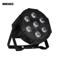SHEHDS-Éclairage de Scène pio LED, 7x12W, RGBW/7x18W, RGBWA + UV, Prise Mobile, Ventilateur Ultra-Silencieux, ixd'Anniversaire Familiale, Théâtre