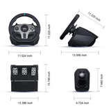 Volant de jeu PXN V9 Gen2/V9 270 ° /900 °   Simulateur de course pour PS4,PS3, PC Windows 7/8/10/11,Xbox One,Xbox Series X/S