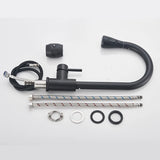 Robinet de cuisine extractible en argent, robinet de cuisine en Nickel à poignée unique, poignée monotrou, pulvérisateur pivotant, robinet mitigeur d'eau