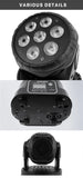 SHEHDS-Lumière LED à Tête Mobile pour ixMusicale Chang DJ, Discothèque, brev, 7x12W, RGBW/7x18W, 6 en 1