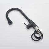 Robinet de cuisine extractible en argent, robinet de cuisine en Nickel à poignée unique, poignée monotrou, pulvérisateur pivotant, robinet mitigeur d'eau