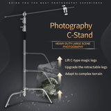 SH-Support d'éclairage RapDuty C en acier inoxydable, support de photographie, bras de maintien, 260cm, 107cm, recommandé Max, liquimanquer, un cadeau