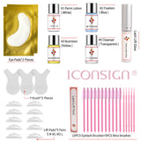 ICONSIGN – Kit de levage de cils, Version améliorée, durée de 6 à 8 semaines, rehausseur de cils, outils de maquillage