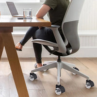Roulettes de chaise de bureau à 5 roues, diamètre 50 mm, pour sols durs. Modèle à double roue pivotante.
