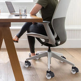 Roulettes de chaise de bureau à 5 roues, diamètre 50 mm, pour sols durs. Modèle à double roue pivotante.