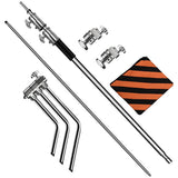 SH-Support d'éclairage RapDuty C en acier inoxydable, support de photographie, bras de maintien, 260cm, 107cm, recommandé Max, liquimanquer, un cadeau