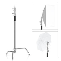 SH-Support d'éclairage RapDuty C en acier inoxydable, support de photographie, bras de maintien, 260cm, 107cm, recommandé Max, liquimanquer, un cadeau