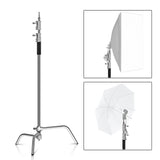 SH-Support d'éclairage RapDuty C en acier inoxydable, support de photographie, bras de maintien, 260cm, 107cm, recommandé Max, liquimanquer, un cadeau