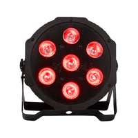 SHEHDS-Éclairage de Scène pio LED, 7x12W, RGBW/7x18W, RGBWA + UV, Prise Mobile, Ventilateur Ultra-Silencieux, ixd'Anniversaire Familiale, Théâtre