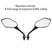 Universel 1 paire 8mm 10mm moto Scooter e-bike poignée barre fin rétroviseurs latéraux électromobile arrière côté convexe miroir