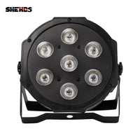 SHEHDS-Éclairage de Scène pio LED, 7x12W, RGBW/7x18W, RGBWA + UV, Prise Mobile, Ventilateur Ultra-Silencieux, ixd'Anniversaire Familiale, Théâtre
