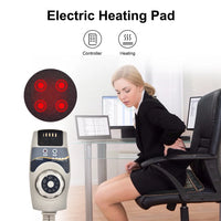 Tapis de massage chauffant pour les pieds, thérapie infrarouge, massage du dos et de la nuque, couverture électrique, coussin thermique en pierre de jade naturelle pour soulager la douleur