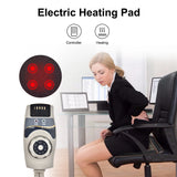 Tapis de massage chauffant pour les pieds, thérapie infrarouge, massage du dos et de la nuque, couverture électrique, coussin thermique en pierre de jade naturelle pour soulager la douleur