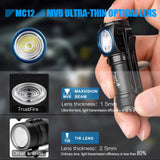 TrustFire MC12 EDC lampe frontale LED puissante 1000Lumens lampe frontale Rechargeable magnétique XP-L HI lampe torche de Camping