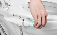 SAMODRA Bidet de toilette Ultra-mince, fixation de siège de toilette avec entrée en laiton, pression d'eau réglable, salle de bain, douche hygiénique