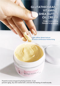 AILKE crème blanchissante et éclaircissante, adaptée au visage et au corps, huile de beurre de karité naturelle Intense hydratante réparation peau craquelée