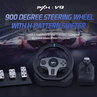 Volant de jeu PXN V9 Gen2/V9 270 ° /900 °   Simulateur de course pour PS4,PS3, PC Windows 7/8/10/11,Xbox One,Xbox Series X/S