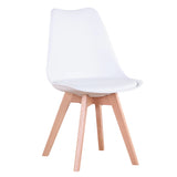 Un ensemble de 6 chaises de salle à manger médiévales nordiques, siège rembourré en PU, pieds en bois de hêtre, chaises de bureau pour salle à manger, chambre à coucher, balcon, Restaurant