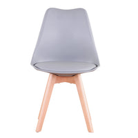 Un ensemble de 6 chaises de salle à manger médiévales nordiques, siège rembourré en PU, pieds en bois de hêtre, chaises de bureau pour salle à manger, chambre à coucher, balcon, Restaurant