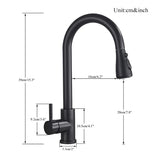 Robinet de cuisine extractible en argent, robinet de cuisine en Nickel à poignée unique, poignée monotrou, pulvérisateur pivotant, robinet mitigeur d'eau