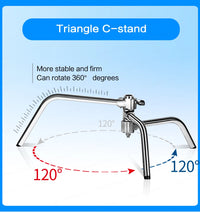 SH-Support d'éclairage RapDuty C en acier inoxydable, support de photographie, bras de maintien, 260cm, 107cm, recommandé Max, liquimanquer, un cadeau