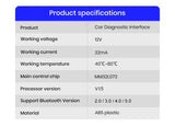 Junsun Scanner automatique mini ELM327 Bluetooth OBD2 adaptateur outil de Diagnostic de voiture outil de numérisation
