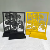 Serre-livre en métal floral noir ou doré, design ajouré élégant pour maintenir vos livres avec style