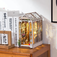 Serre-livre maquette DIY Maison de Jardin, miniature avec éclairage LED