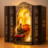 Serre-livre Maquette DIY -L’Express du Temps avec Éclairage LED