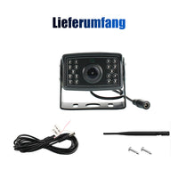 ESSGOO Caméra de Recul Sans Fil 5G WIFI pour Téléphone Android iPhone Voiture IP67 Étanche Angle Large de 120° 1080P pour Camion, Remorque, Camping-Car, Van