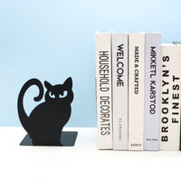 Serre livre métal chat noir