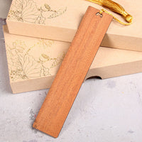 Redwood Blank Bookmark Sandalwood Plain Bookmark Polished Blank DIY Bookmark Creative Bookmark Material Can Be Engraved