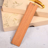 Redwood Blank Bookmark Sandalwood Plain Bookmark Polished Blank DIY Bookmark Creative Bookmark Material Can Be Engraved