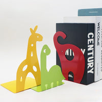 Serre livre en métal pour enfant en forme de girafe, éléphant et dinosaure colorés