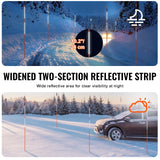 Piquets de signalisation SucceBuy pour allées et parkings : poteaux en fibre de verre de 122 cm (48 pouces) de diamètre et 1 cm (0,4 pouce) de hauteur, pour une visibilité optimale. Visibilité facile.